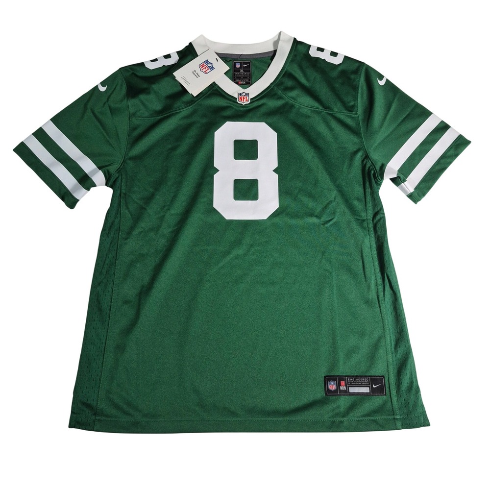 Aaron Rodgers New York Jets Nike Youth Game Jersey Gotham Green Size XL Number 8